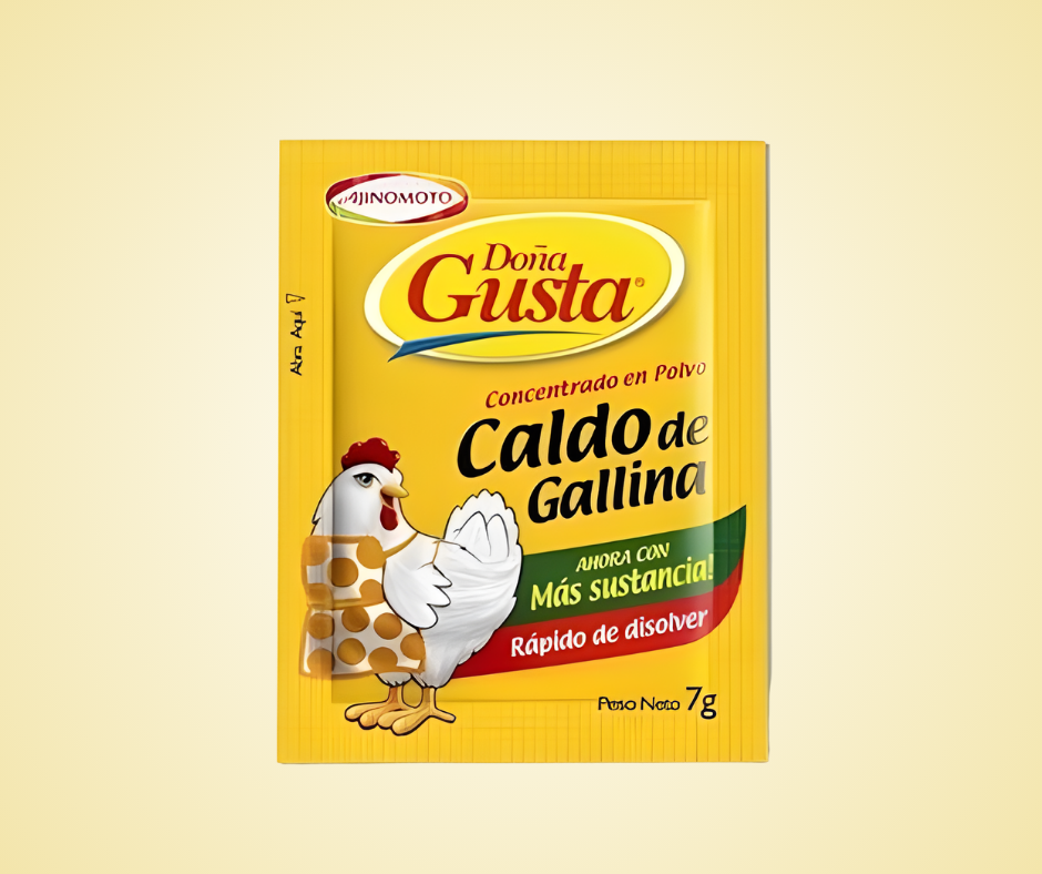 DOÑA GUSTA GALLINA, CARNE, COSTILLA DE RES, TOCINO, PESCADO Y MARISCO