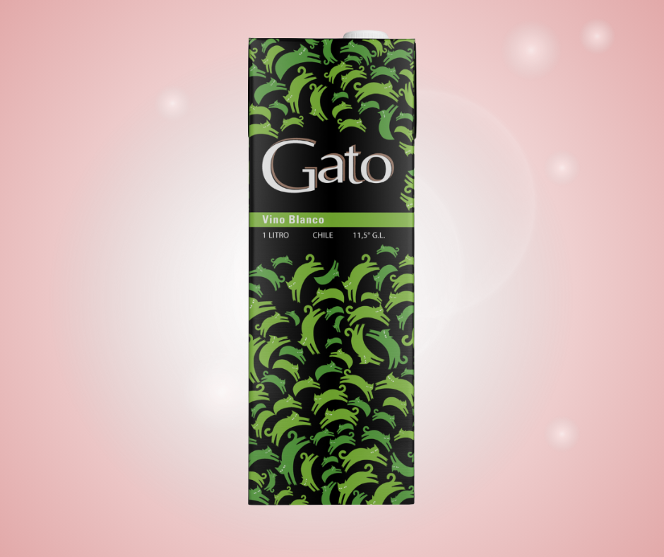 GATO VINO BLANCO CAJA 1L